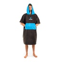 Poncho black & cyan