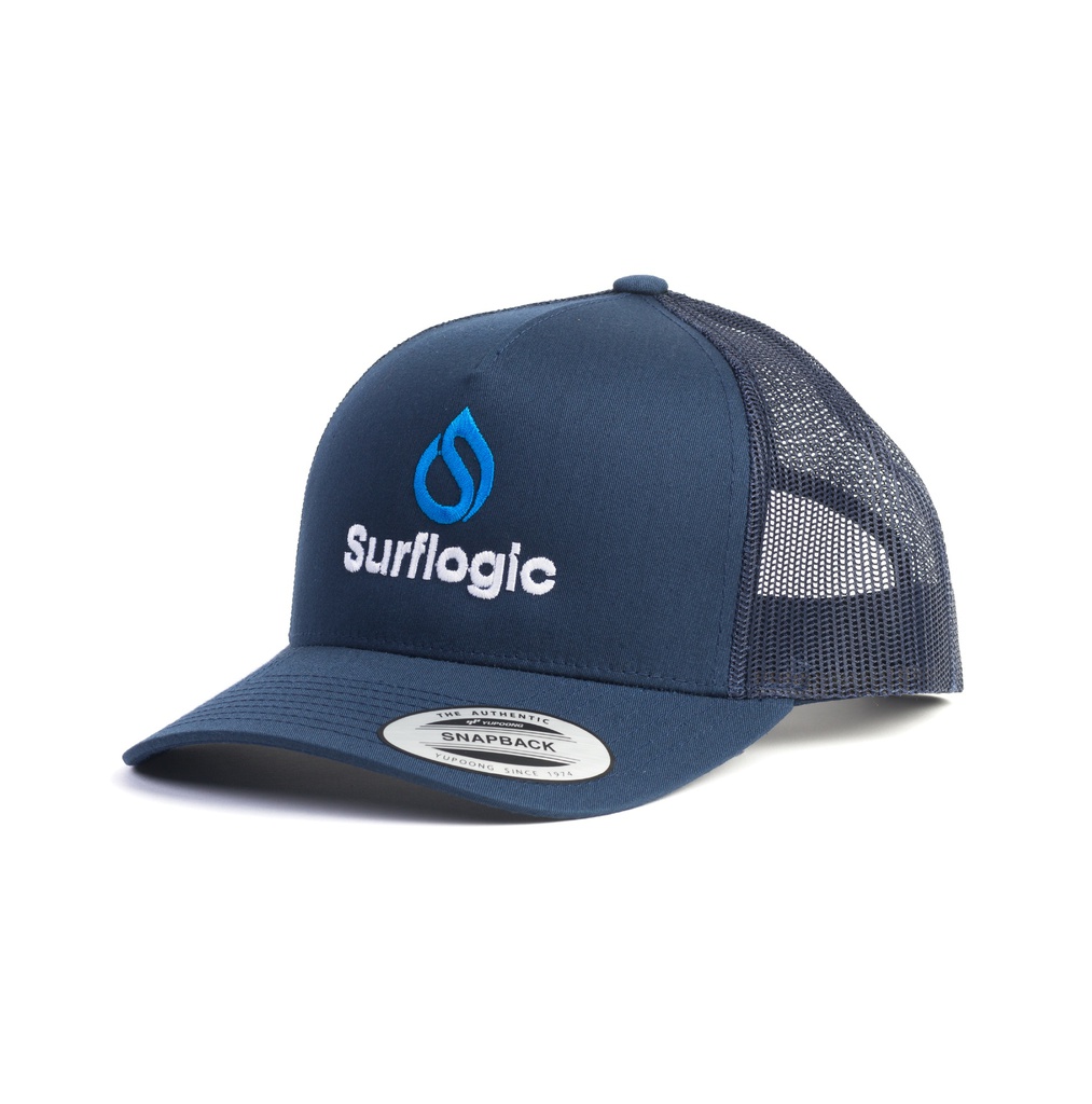 SFL curve trucker cap navy