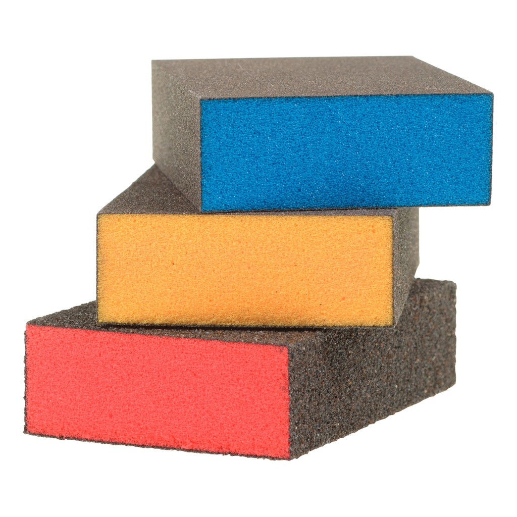 Display esponja taco abrasiva 4 caras 100/fino 
