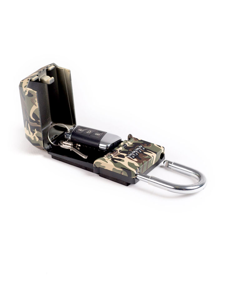 Cadenas boitier sécurité clés Standard camouflage