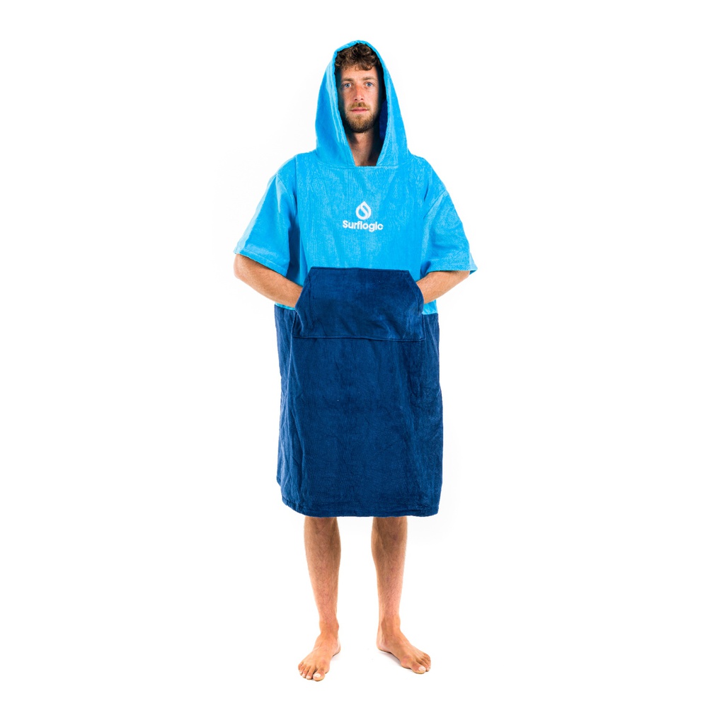 Poncho azul & marino