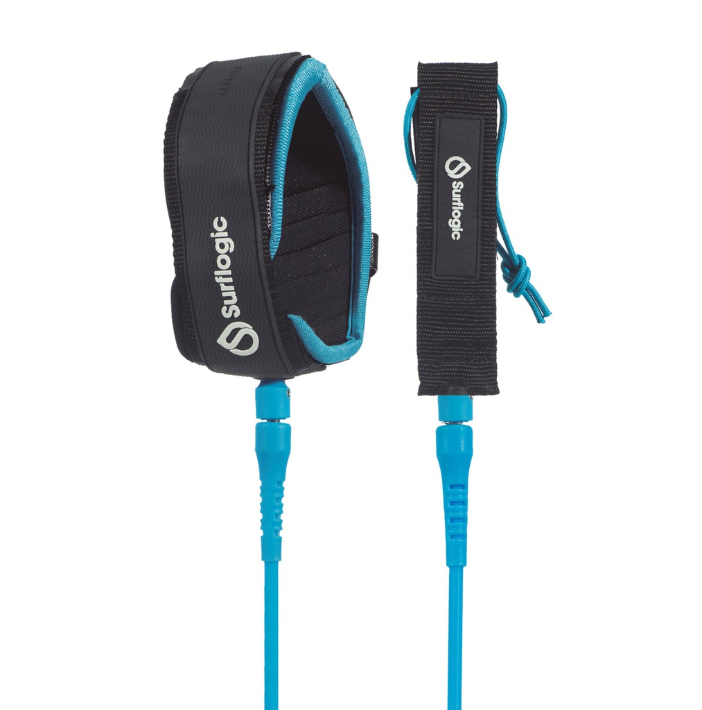 Leash Longboard 9' genou cyan