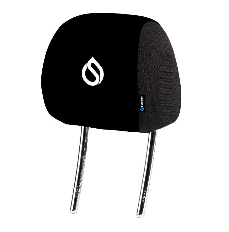 Funda reposacabezas coche negro