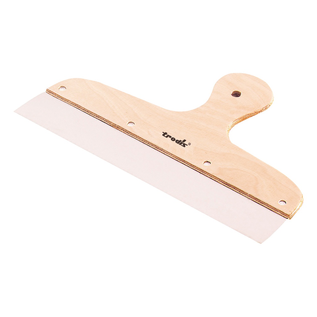 Espátula emplastecer inox. mango madera 500 mm