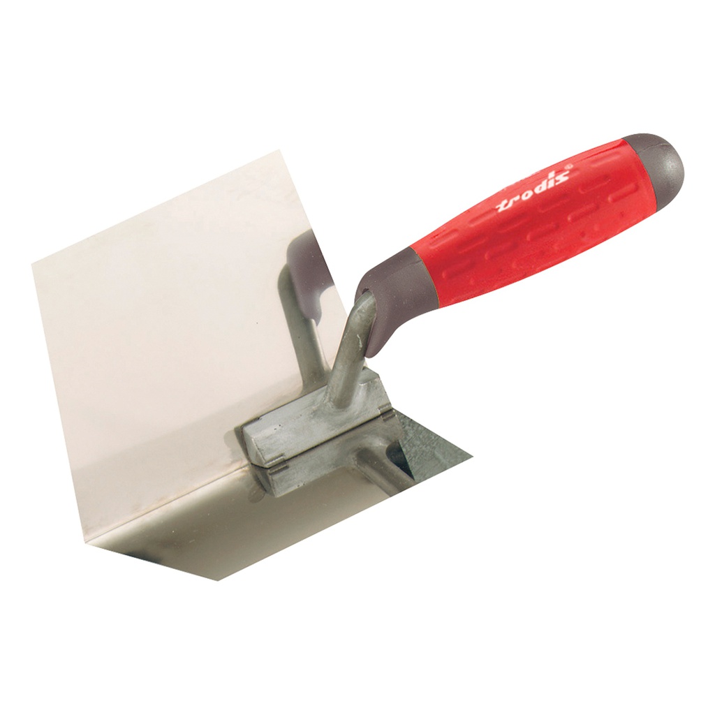 Paleta esquinera inox. mango bimaterial 120x100 mm