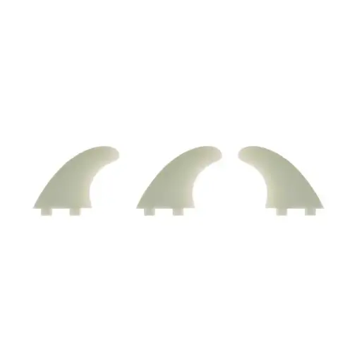 [81003] Dérives Thruster fin set Standard - Dual tab - clear